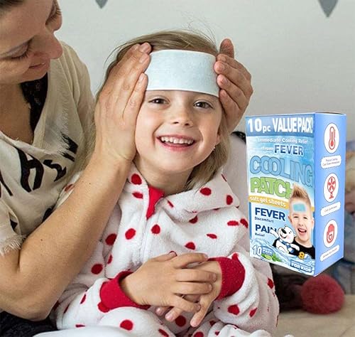 Miniatura 4 de HI FINE CARE 10 hojas de parches refrescantes para molestias de fiebre, alivio del dolor, alivio de enfriamiento reductor de fiebre, almohadillas