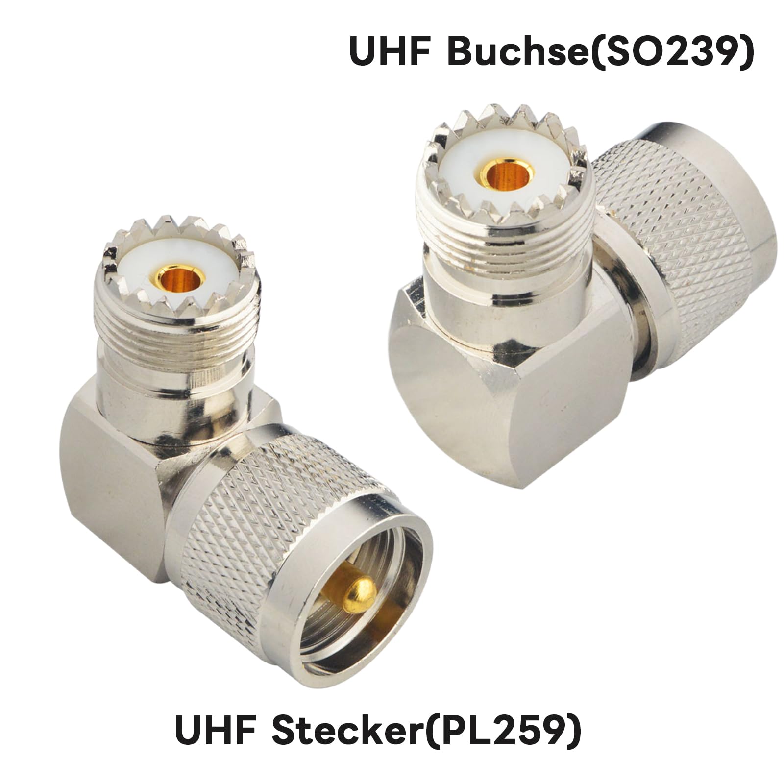 BOOBRIE Conector De Anteparo UHF RF UHF Adaptador Coaxial UHF Fêmea Para UHF Fêmea Conector Fêmea SO239 Para SO239 Conector De Anteparo De Baixa Perda Fêmea Para Fêmea Adaptador Coaxial 4,5 Cm