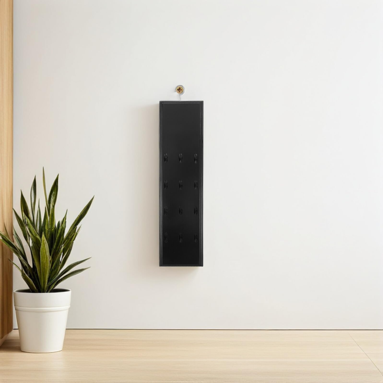 Lurrose Dart Wandhalterung aus Naturholz mit 12 Fächern Wandmontierter Dart Organizer für Soft und Stahlspitzen Platzsparender Dartständer für Spielzimmer und Homeoffice