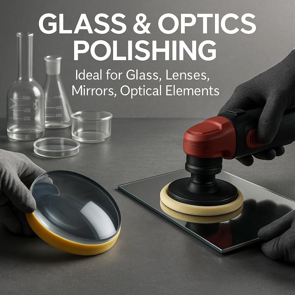 GiDeli Ceriumoxid (Ceroxid, CeO₂) Glaspolitur 5 kg Polierpulver – Kratzerentferner für Glas, Scheinwerfer, Windschutzscheibe, Spiegel & Acrylglas – Profi Poliermittel