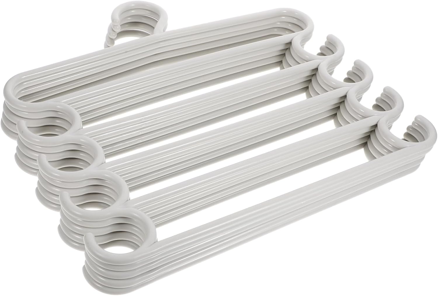 5pcs Clothes Storage Rack Space Saving Hangers for Pants Scarves Ties Wrinkle
