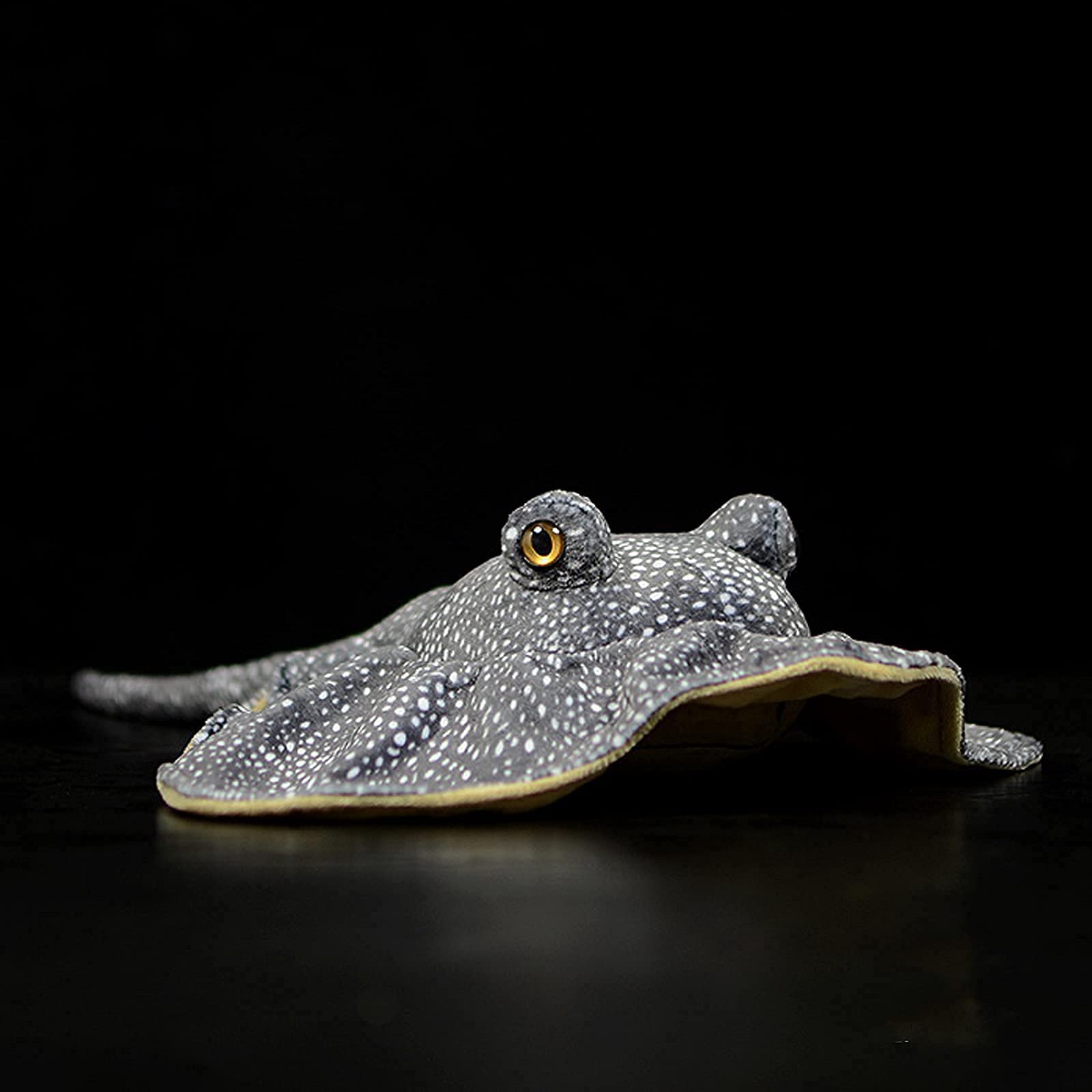 ZHONGXIN MADE Simulation Stingray Fish Plush Toys Stuffed Animal - 20 inch Manta Ray Bass Leopard Stingray Fish Deep Sea Toy, Cute Skate Fish Toy as Gift for Kids