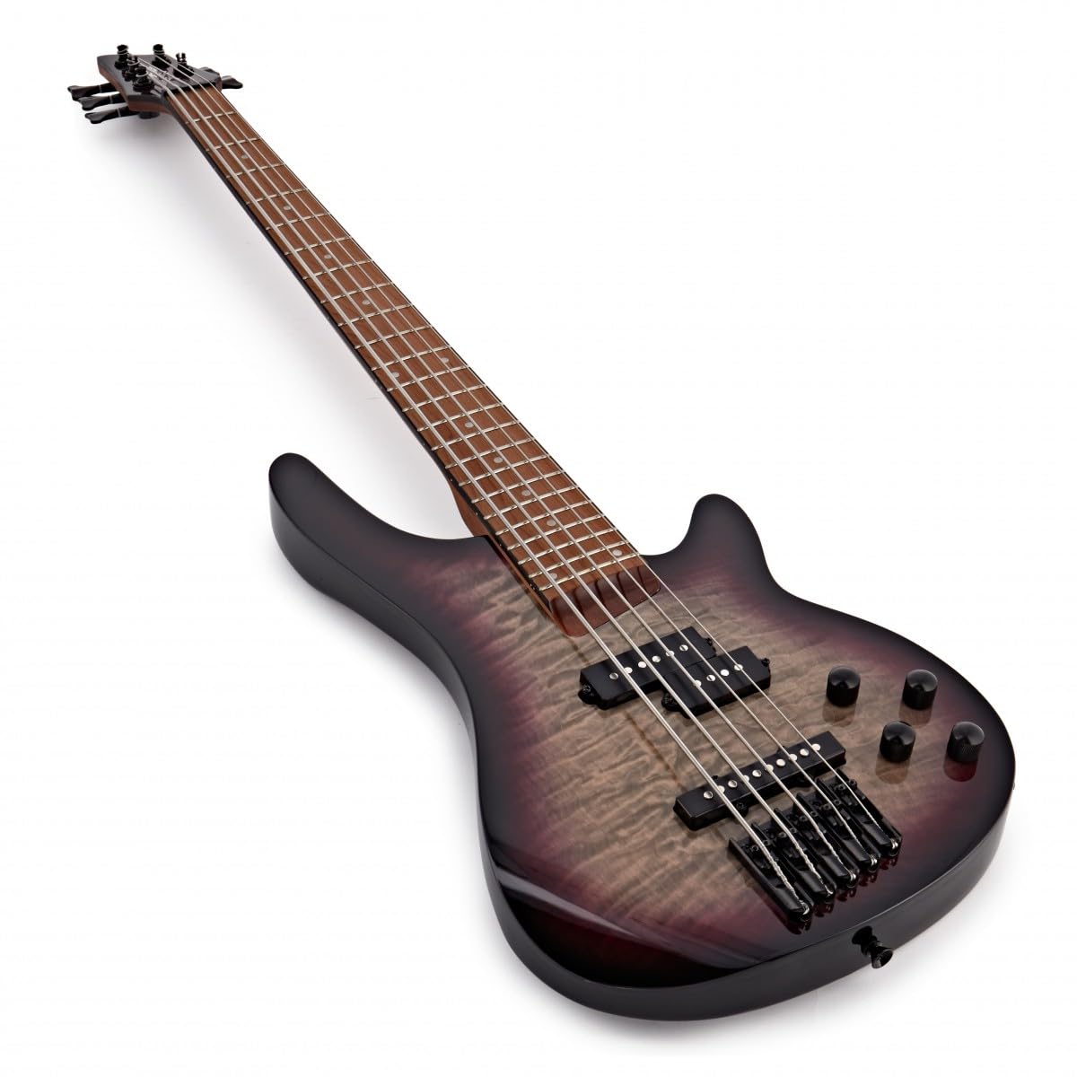 Bajo de 5 Cuerdas Chicago Select de Gear4music, Purple Burst