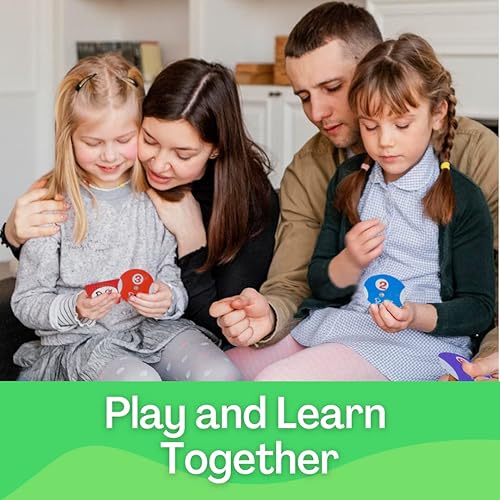 Miniatura 2 de Really?! Juego de 6 ruedas giratorias con números del 1 al 6 para múltiples usos, rojo, naranja, amarillo, verde, azul, morado, aprende números y