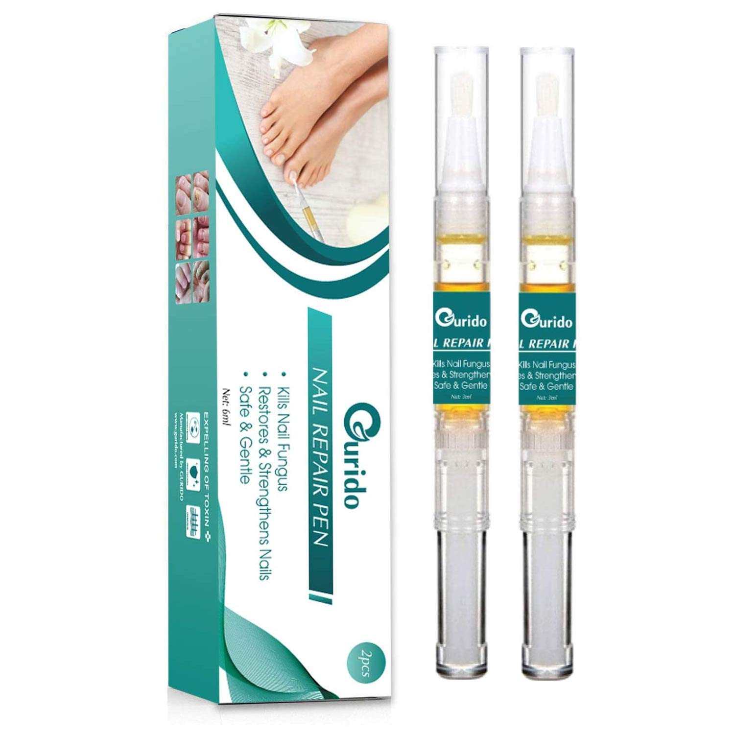 Buy GURIDO Nail Repair Pen [2 Pens] Effective Solution for Fungal and Affected Nails Repair
