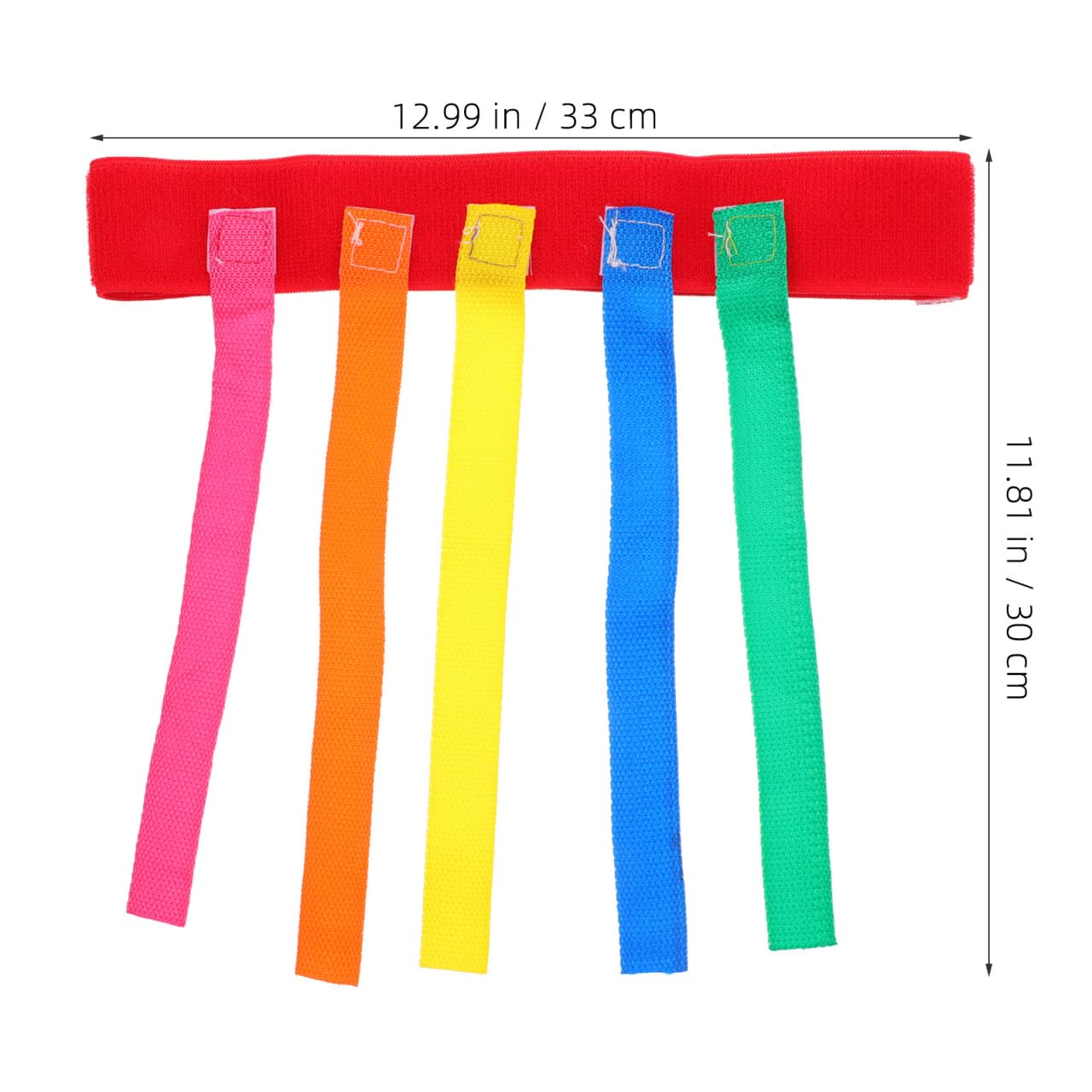 NUOBESTY 4 pezzi per tirare, coda di campo, coda, corsa, velocità, allenamento, giocattoli con cinghie di gancio, per ragazze e ragazzi (blu, rosso, arancione, verde)