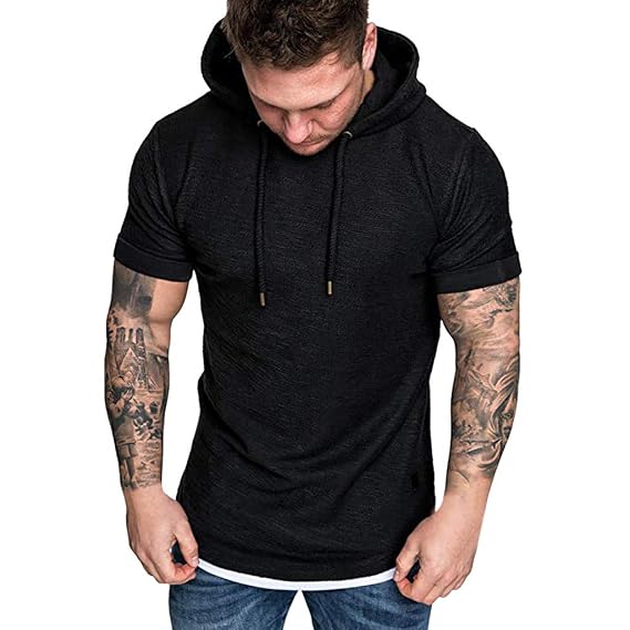 Half Sleeve Hoodie Tshirt 