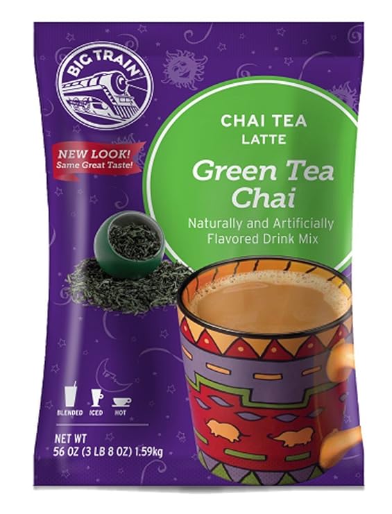 Big Train Chai Tea Latte, Green Tea, 56 Ounce, Powdered