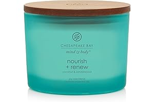 Chesapeake Bay Candle Nourish + Renew Coconut & Sandalwood 3-Wick Coffee Table Jar Candle