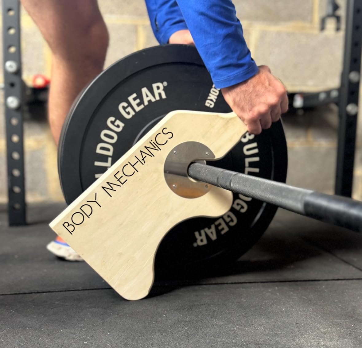 BODY MECHANICS - The Original Deadlift Barbell Jack/Deadlift Jack, Compatible with all Olympic Weight Plates and Barbell Plates, Use On Deadlift Platform, Weightlifting Accessories