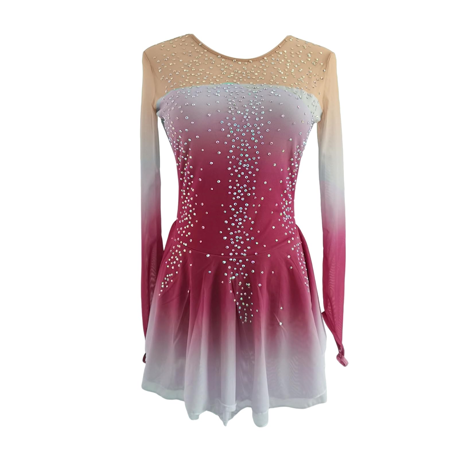 LIUHUO Eiskunstlauf-Kleid für Mädchen, Wettkampf-Performance, Kinder und Erwachsene, acht Farbverläufe