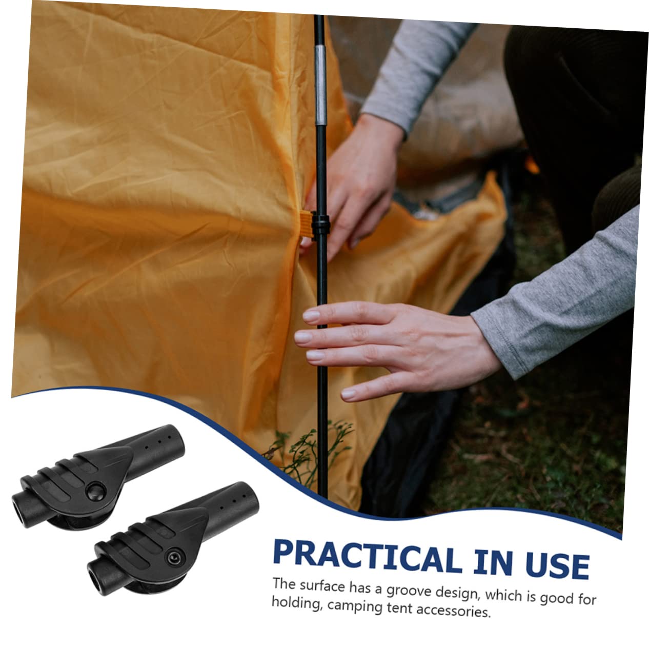 Accesorios de Camping Tipi Plegables Kit de Reparación de Poste de Tienda Conectores Portátil