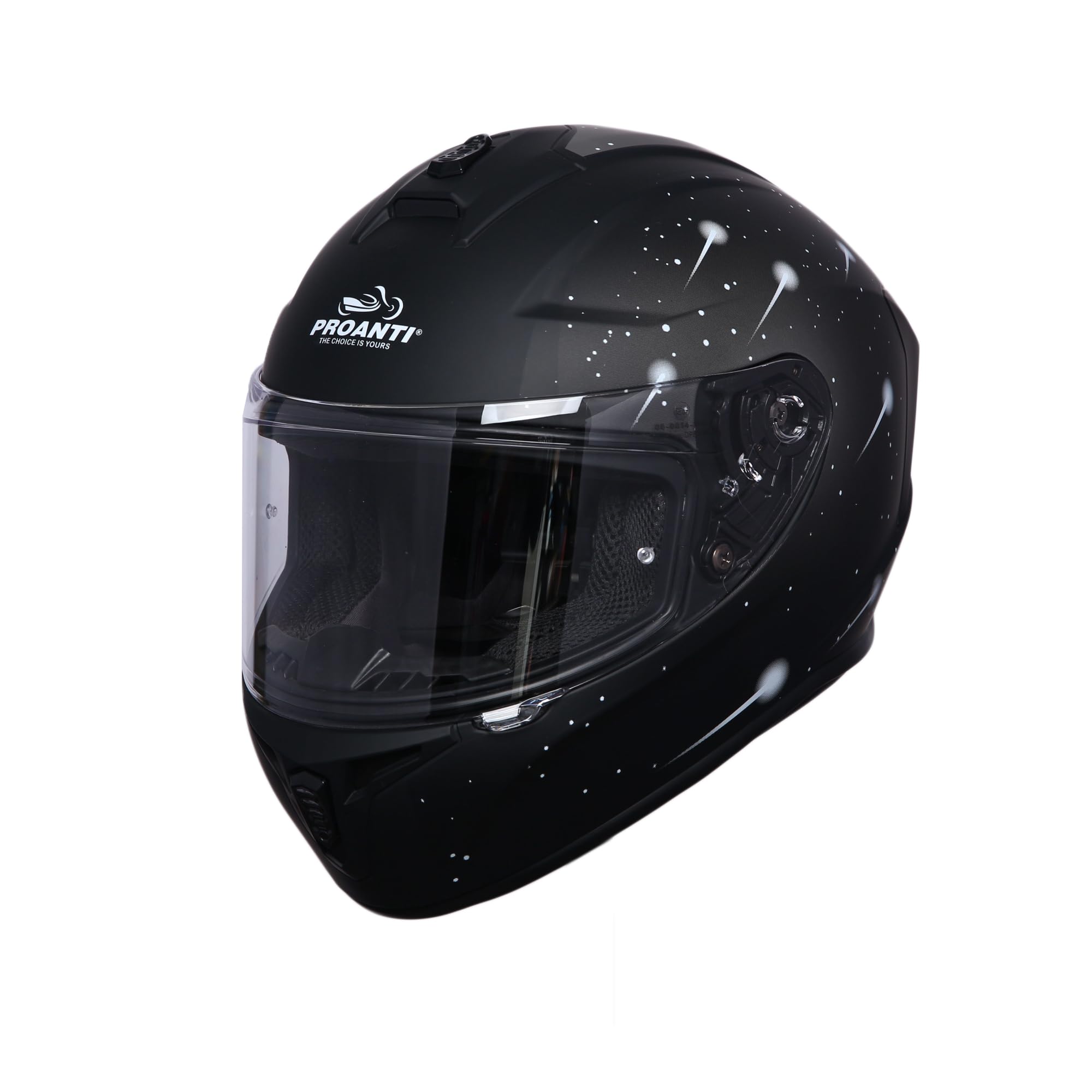 PROANTI Kask motocyklowy integralny, aerodynamiczny kask motocyklowy z odpornym na zarysowania wizjerem i przygotowaniem Pinlock.