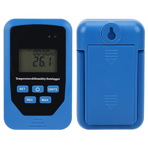 Miniatura 5 de Hyuduo Digital Thermohygrometer Humidity Data Recorder Temperature Humidity Monitor with 80000 Data Storage Backlight Dew Point for Industrial