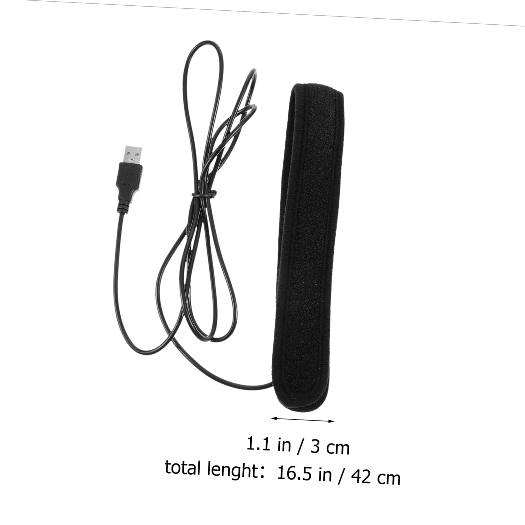 jojofuny Bande Chauffante en Néoprène pour Objectif Noir Chauffage USB Réglable, Protection Le Gel et Élimination Buée, Prise de Photos en Matinée Humide