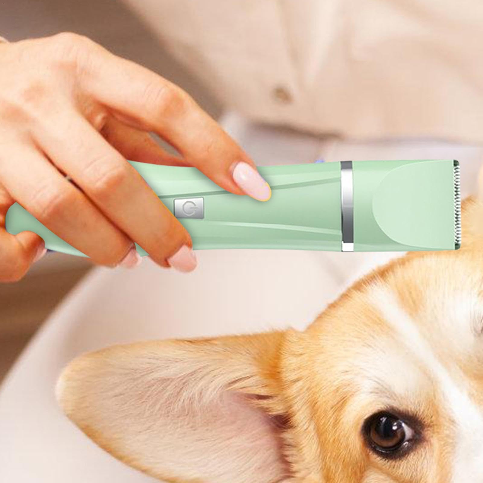 Tondeuse à oreilles de chien, kit de toilettage électrique pour chien | Kit de toilettage électrique pour chien à faible bruit,Rasoir léger pour chat, ensemble de toilettage polyvalent pour pattes, ye