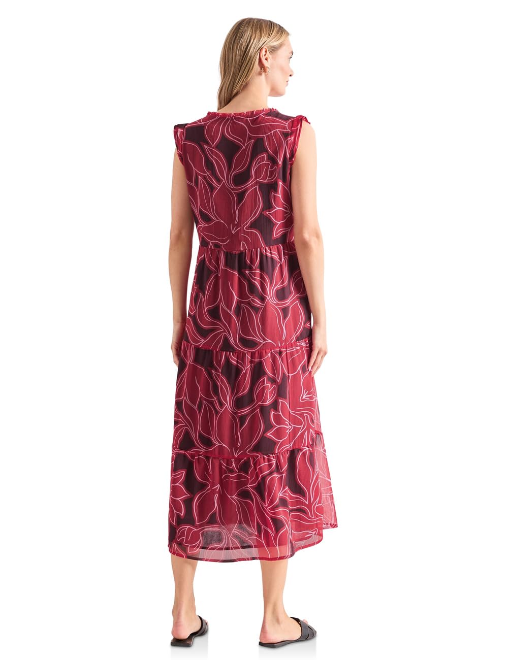Street One Maxi-Kleid aus Chiffon mit Print