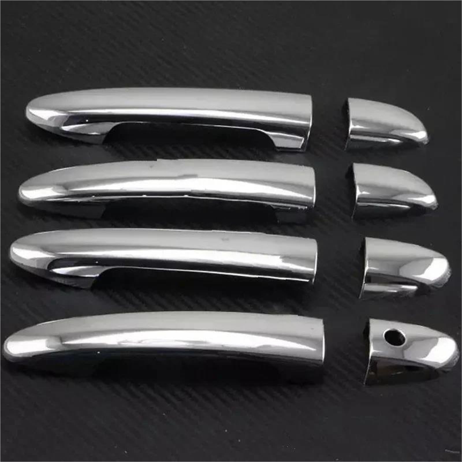 YUEYZHK for Mazda M2 M3 M6 Cx5 2012 2013 2014 2015 2016 Chrome Side Door Handle Cover Catch Trim Overlay Molding Garnish(Style 1)
