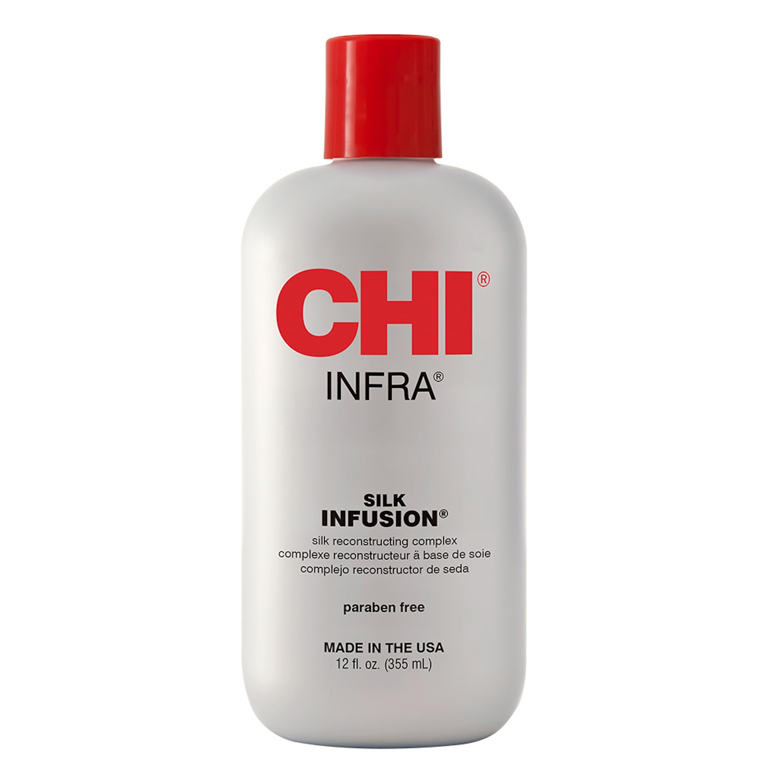 CHI Infra Silk Infusion, Leave-In Reconstructing Treatment To Strengthen & Protect All Hair Types, Alcohol-Free, 340 mL