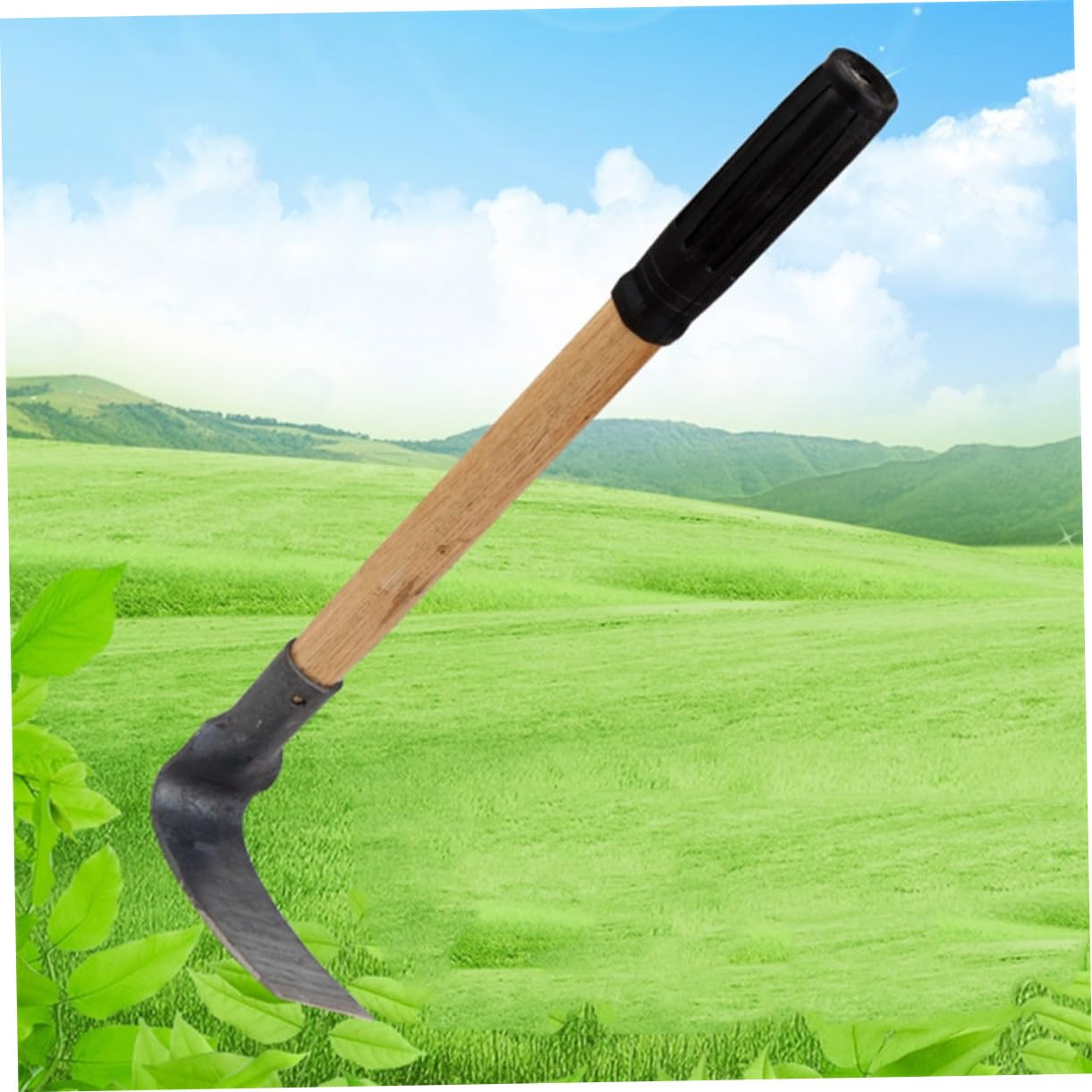 BESPORTBLE Garden Hoeing Hand Tools Metal Hoe Small Steel Hoe Weeding Accessories Lightweight for Daily Gardening
