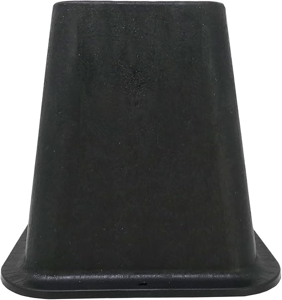 Shepherd Hardware 9523 6-Inch Molded Bed Risers, Black Finish, 4-Count