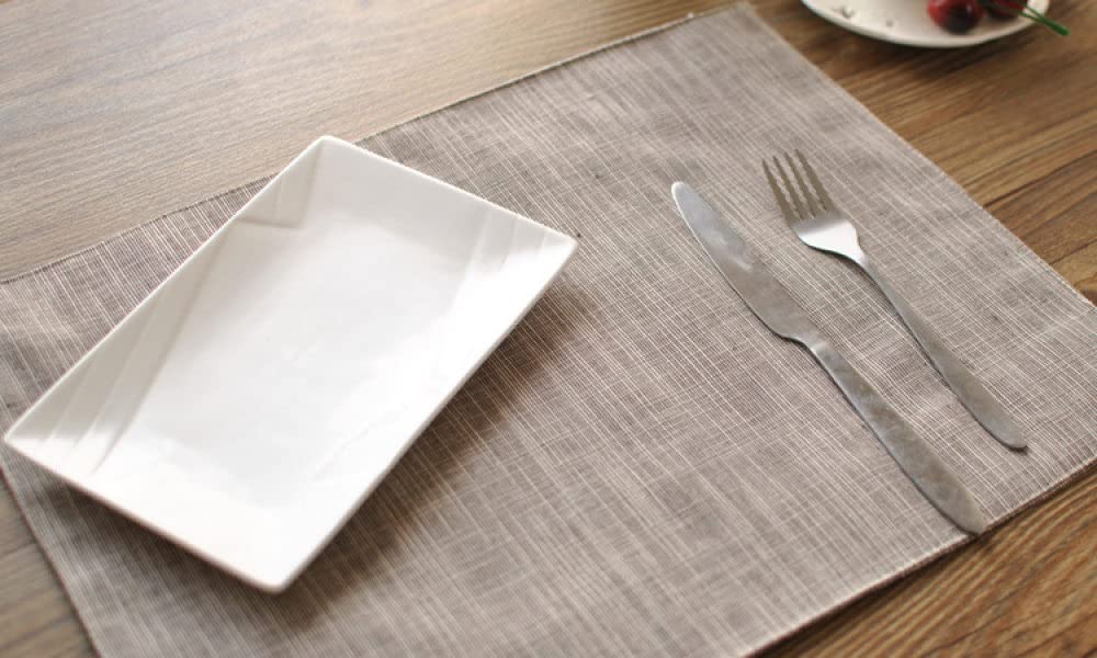 Manteles Individuales,Manteles Individuales Para Mesa De Comedor, Manteles Individuales De Color Caqui, Manteles Individuales De Lino De Algodón, Manteles Individuales Japoneses Simples A Rayas, Ma