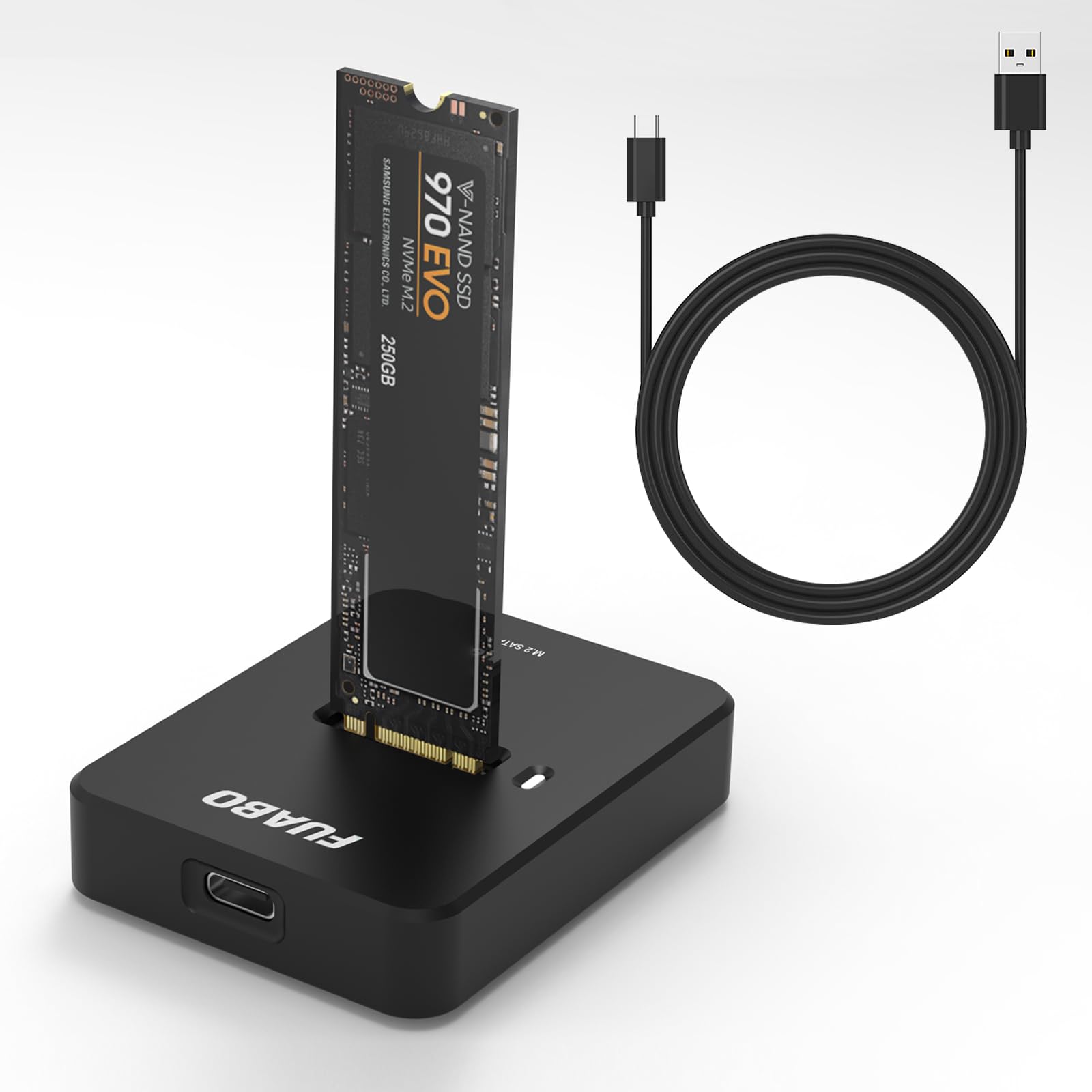 Stacja dokująca 10 Gb/s M.2 SSD na typ C M.2 (klucz M, klucz B+M) NVMe i SATA NGFF SSD Reader, SSD 2280 2260 2242 2230 22110 Dock Plug and Play