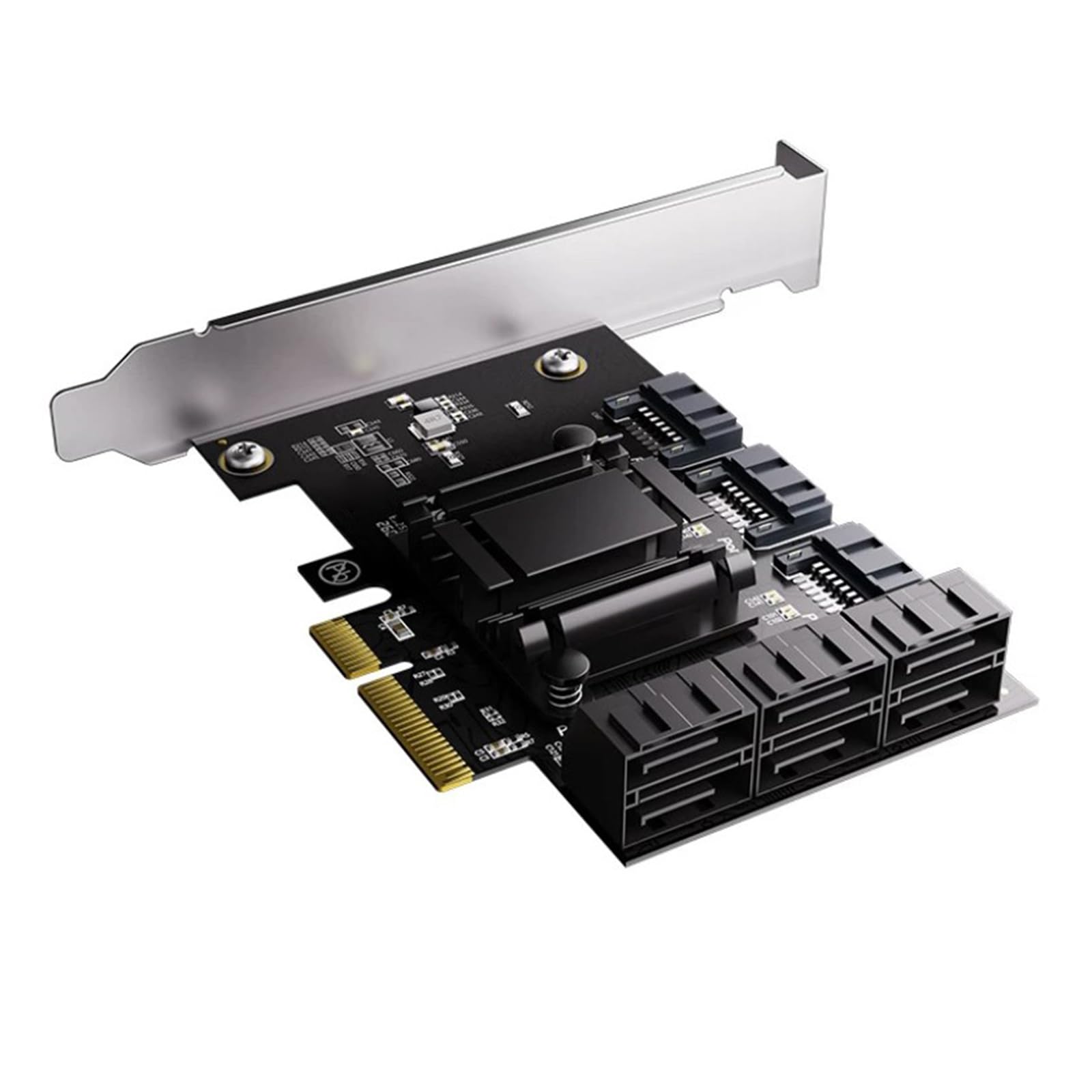 Scheda adattatore PCIE SATA3 0 a 9 porte con ampia compatibilità con velocità 6Gbps per più sistemi host adattatore per disco rigido
