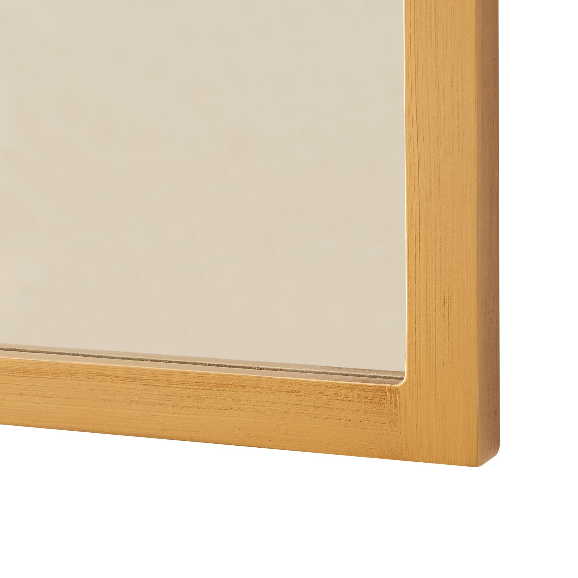 [en.casa] Espejo de Pared Espejo Cuadriculado en Forma de Ventana de MDF para Salón Dormitorio Decoración 80 x 60 cm - Dorado