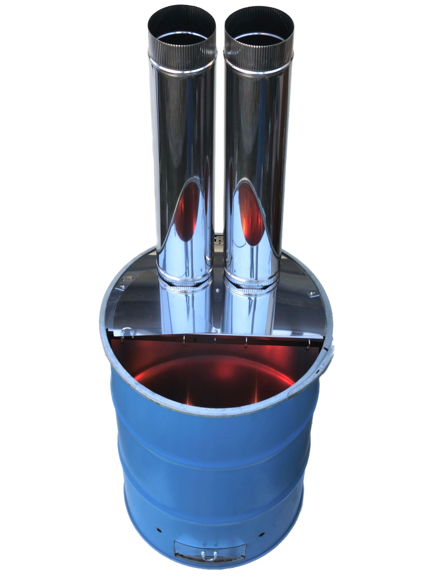 Amazon.co.jp: 無煙ドラム缶ロケット 焼却炉 | φ150ツイン煙突
