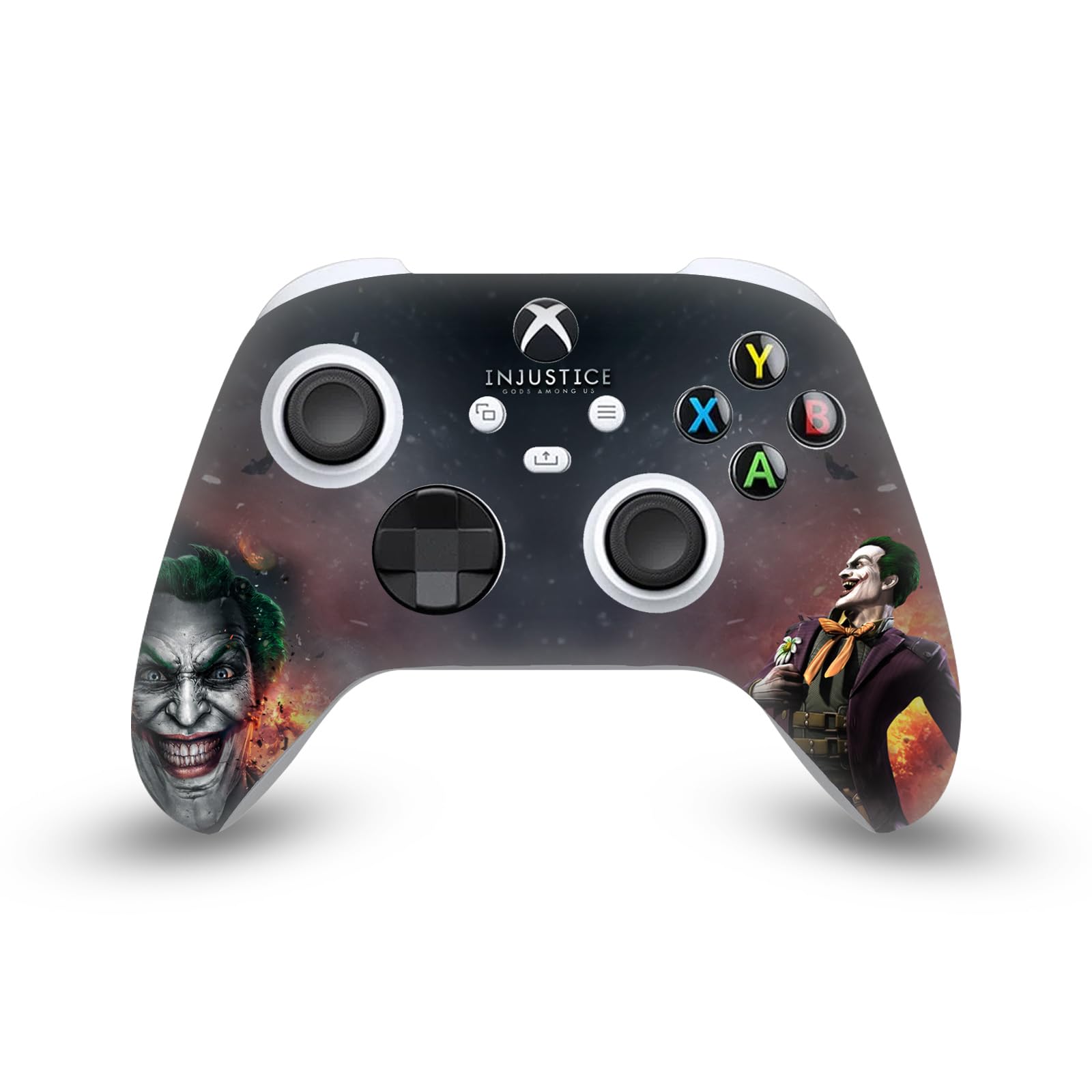 Head Case Designs sous Licence Officielle Injustice Gods Among Us Joker Art Clé Vinyle Autocollant De Jeu Peau Autocollant Couverture Compatible avec Xbox Series X Console and Controller Bundle
