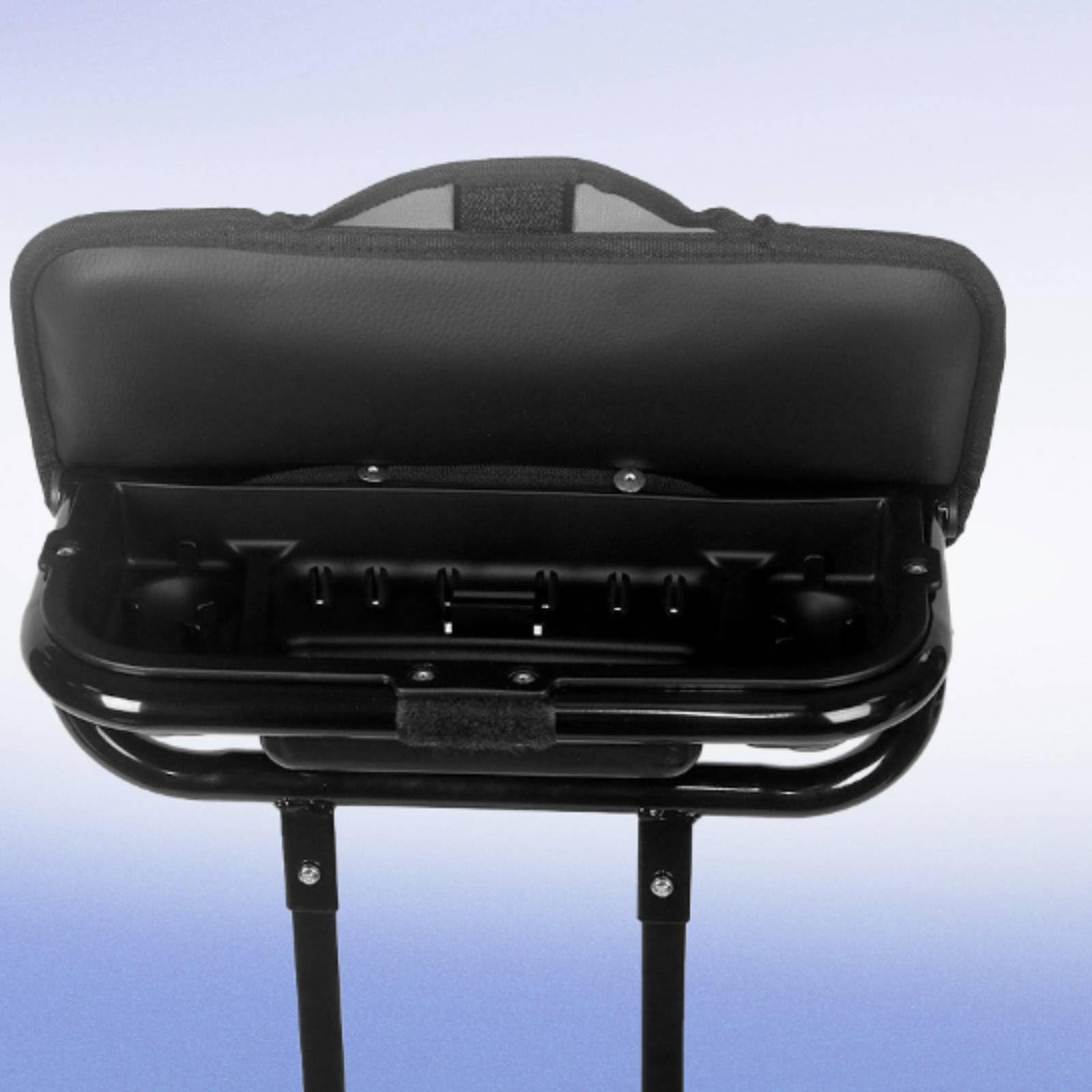 Asiento de Carro de Golf Silla Taburete Banco Asiento con Estructura Desmontable para Carrito de Empuje Instalación y Ajuste Fáciles Metal y Piel Sintética Adecuado para Largas y Entrenamiento
