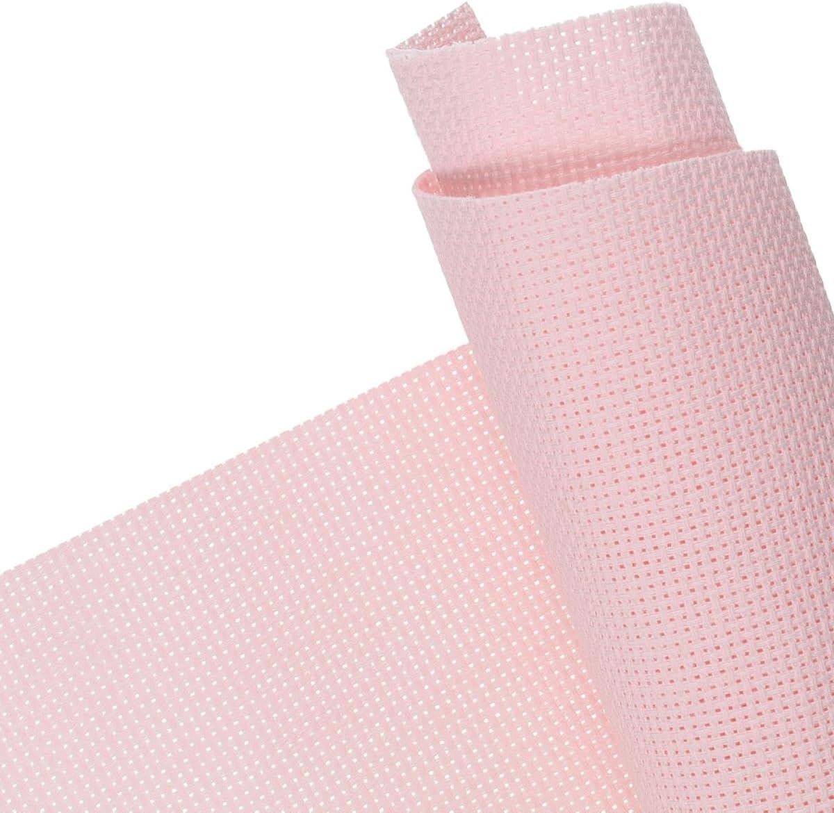 Essentials By Leisure Arts Aida Cloth, 14 Count, Medium Pink, 12pc, Bulk, Cross Stitch Fabric, Embroidery Fabric, Cross Stitch Supplies for Crafting, Stitching, and Sewing Projects 15X19