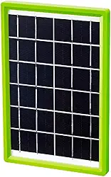 Painel Solar Portátil 6W com Cabo 5 em 1 – Carregador Ecológico para Celulares e Dispositivos em Acampamentos, Trilhas e Emergências