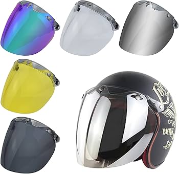 Amazon | バイクヘルメット用3スナップシールド | システム | 車＆バイク