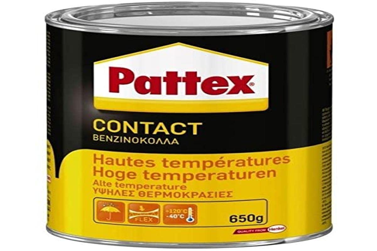 Pegamento de contacto tipo neopreno de alta temperatura, pegamento para elementos de cocina, proximidad fuente de calor, caja de 650 g
