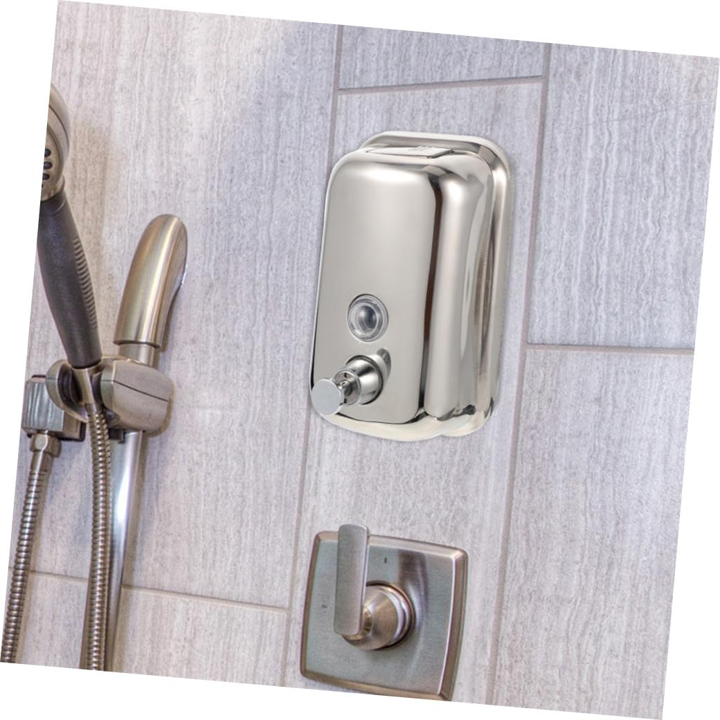 Dispensador de Jabón de Baño de Acero Inoxidable Capacidad de 1000 Ml, Diseño Moderno y Ligero, Adecuado para Hospitales y Hoteles
