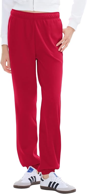 PUMIEY Womens High Waisted Sweatpants Fleece Baggy Sweat Pants Y2K Lounge Joggers Pants Three-No Collection