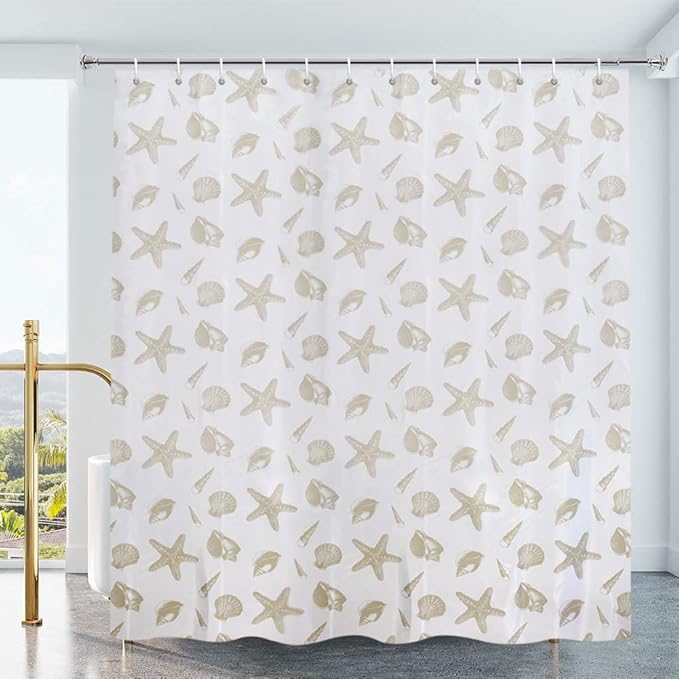 YISURE Extra Long Shower Curtain 220cm Drop, Extra Wide Shower Curtain