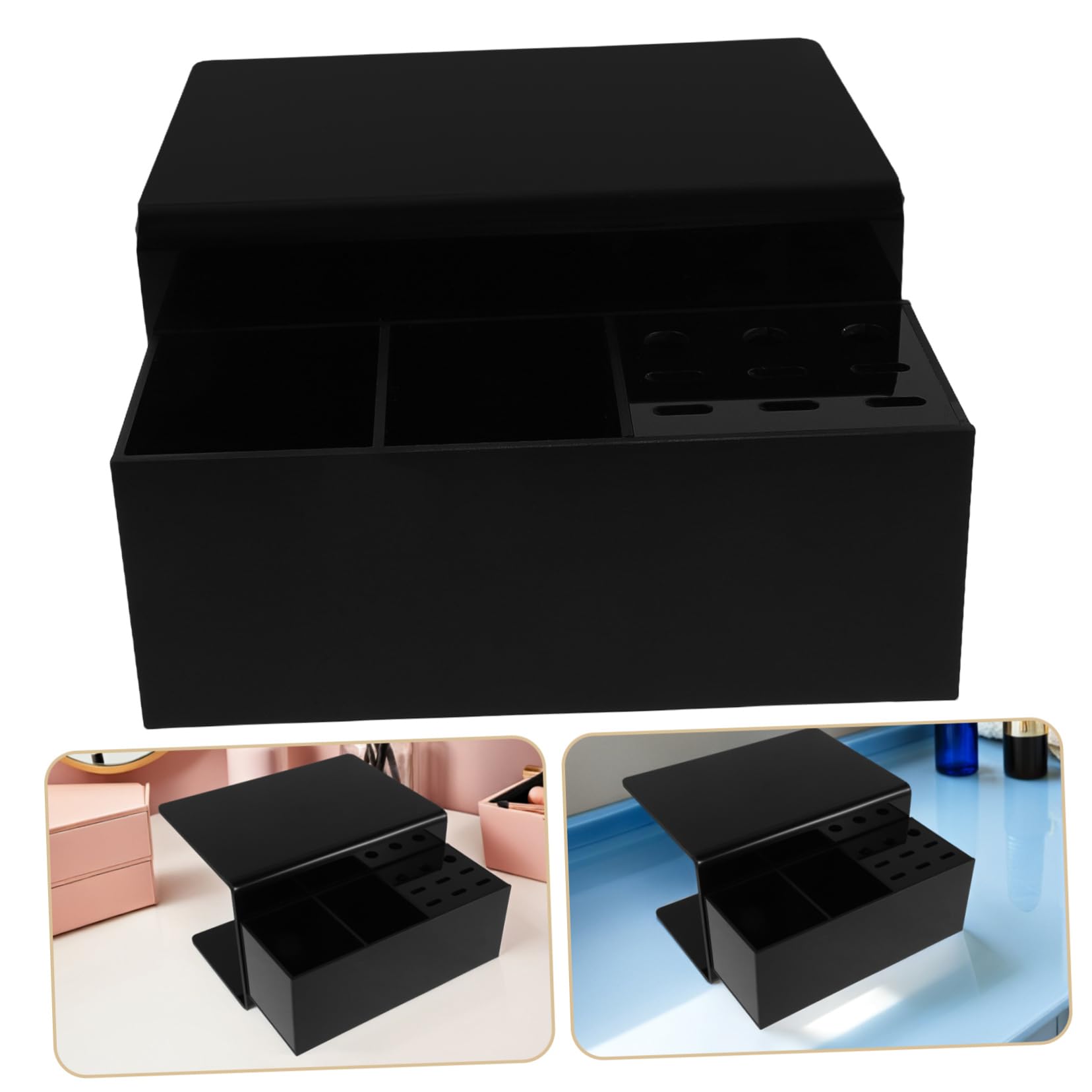 BESTYASH Organizador Estante para Almohadilla de Pestañas Soporte Desmontable con Cojín de Cuello Ligero y Portátil para Técnicos de Pestañas Salones y Profesional