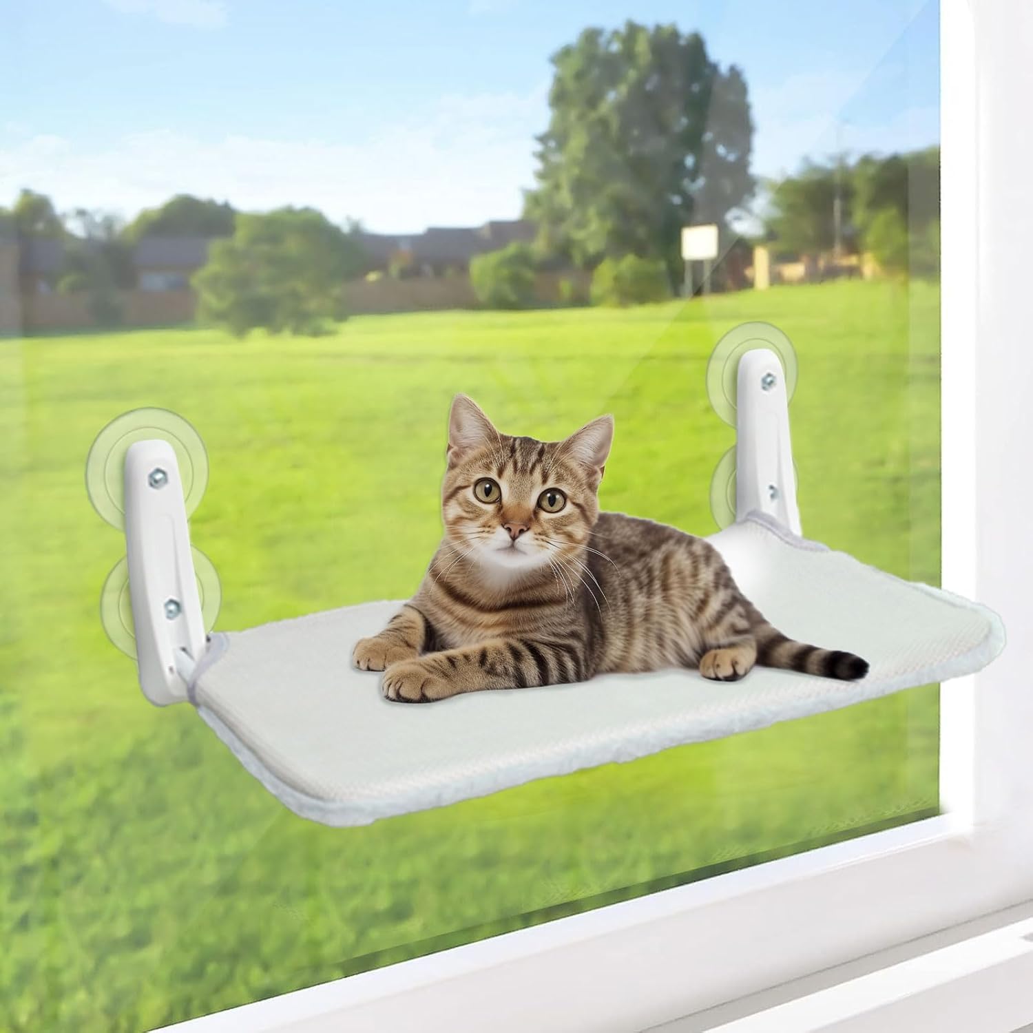 【2026年革新型】猫 ハンモック 猫 窓用ハンモック 吸盤式＆粘着式 耐荷重2…