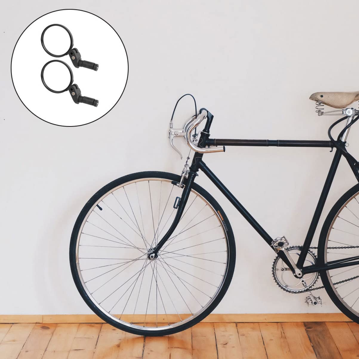 BESPORTBLE 4pièces Rétroviseurs De Vélo Réglables Miroir Rotatif Pour Guidon Pour La Visibilité Arrière Sécurité