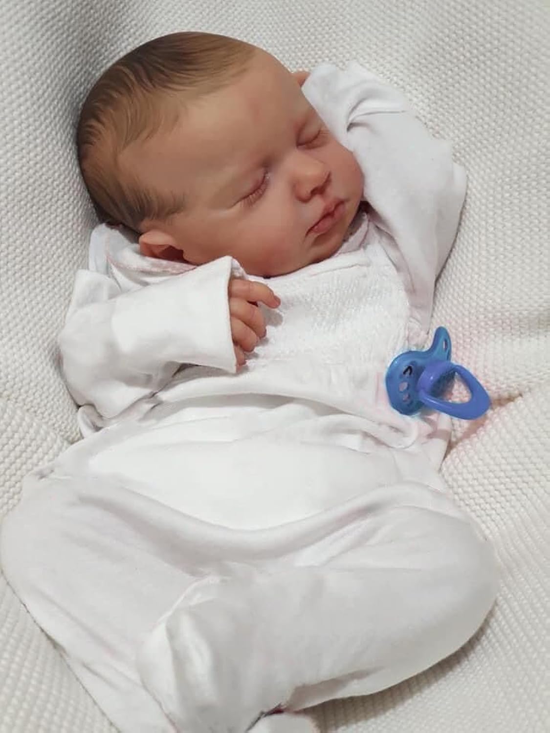 Anano Muñecas Reborn De Silicona Todo El Cuerpo 20 Pulgadas 50cm Muñecas De Silicona Que Parecen Real Reborn Masculino Dormido Bebé Realista Ojos Cerrados Suave Vinilo Verdadero