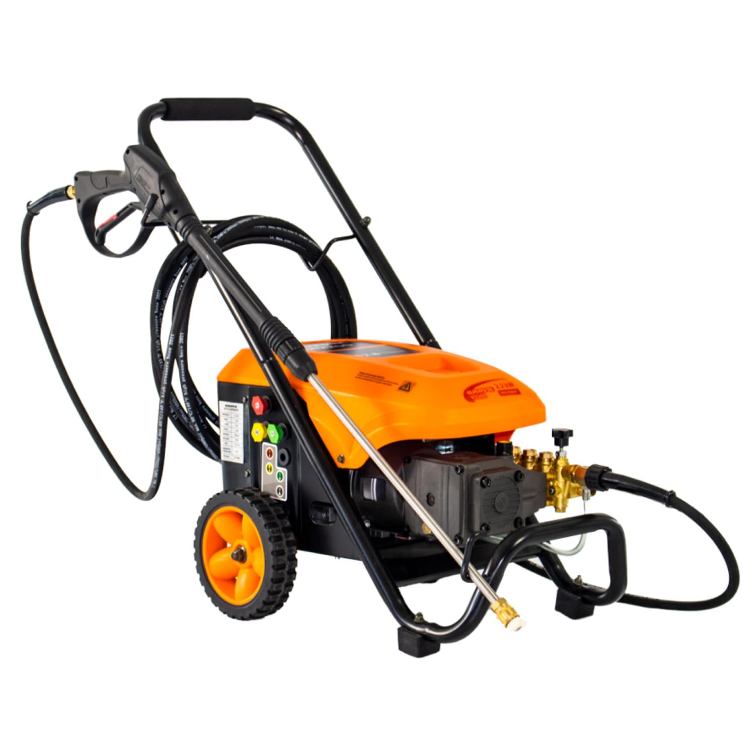 ANOVA - Hidrolimpiadora Eléctrica | 2200W | 80 Bar (MAX 130 Bar) | 33 KG | Caudal 12,8 L/MIN | RPM 2900 | para Limpieza a Presión de Vehículos, Fachadas y Superficies Exteriores | Diseño Robusto