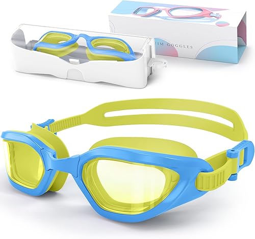 Gafas de natación para niños en color caramelo de doble tono