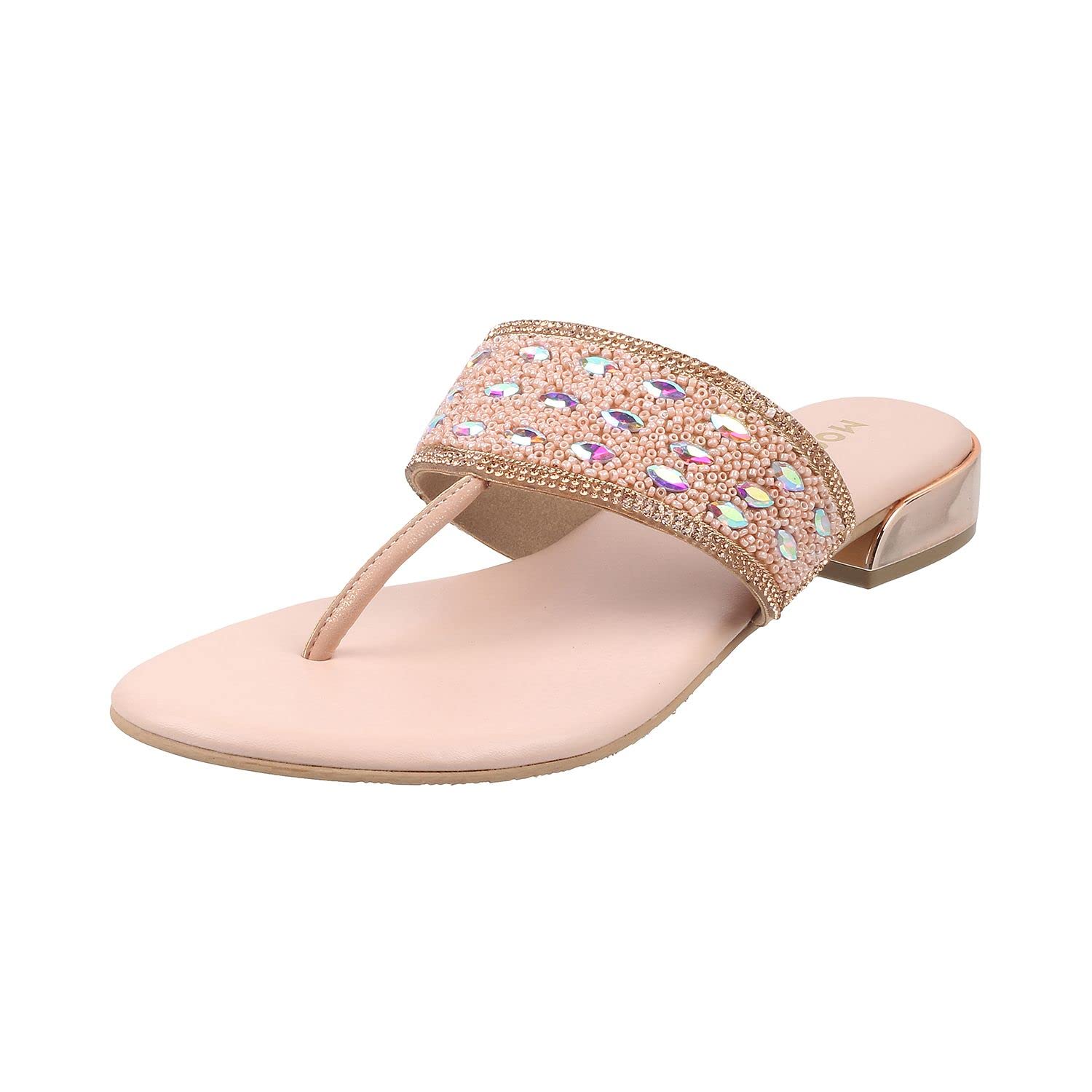 Mochi Women Black Ethnicwear Flat Thong Sandal UK/3 EU/36 (35-4991) (B0BM7YX8PX) Amazon Price History, Amazon Price Tracker