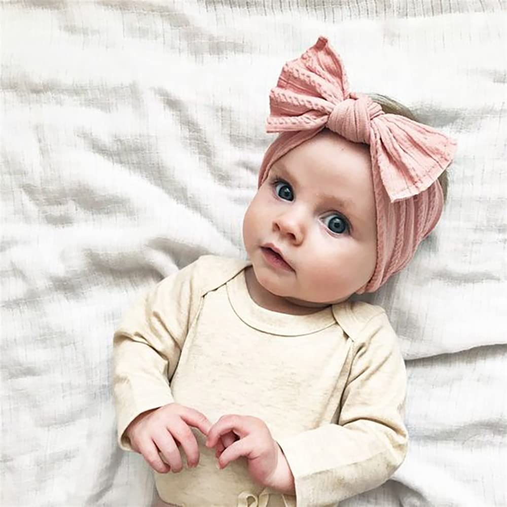 DRESHOW 10 Pcs Bébé Bandeaux Bébé Fille Bandeau Cheveux Bande de Cheveux Arc Bande de Cheveux Bandeaux Accessoires Bébé Fille Enfant Turban Bandeau