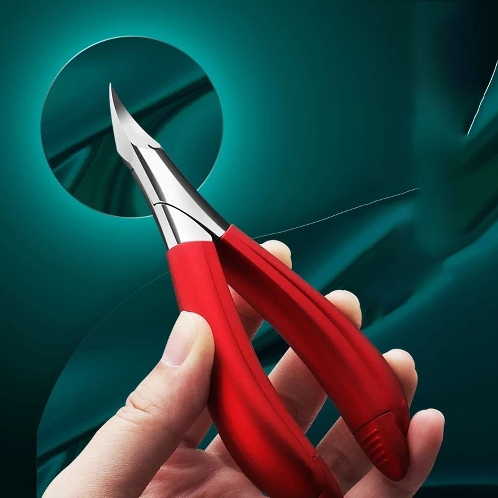 Cortaúñas Tijeras para ranurar uñas Juego Combinado de cortaúñas Alicates de olécranon de Punta Afilada para Uso doméstico Alicates para pedicura para uñas de los pies