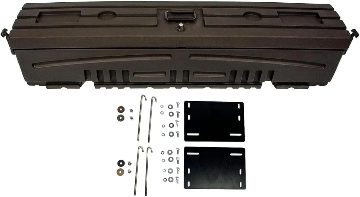 DuHa UTV Gun, Tool, and Gear Box fits 2014-2026 Polaris Ranger 1000 Full Size | Black Heavy Duty UTV Bed Organizer | Lockable Latches | Includes Dividers | Made in USA