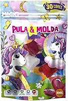 Massinha de Modelar Pula e Molda 30 Cores Unicórnio 300g